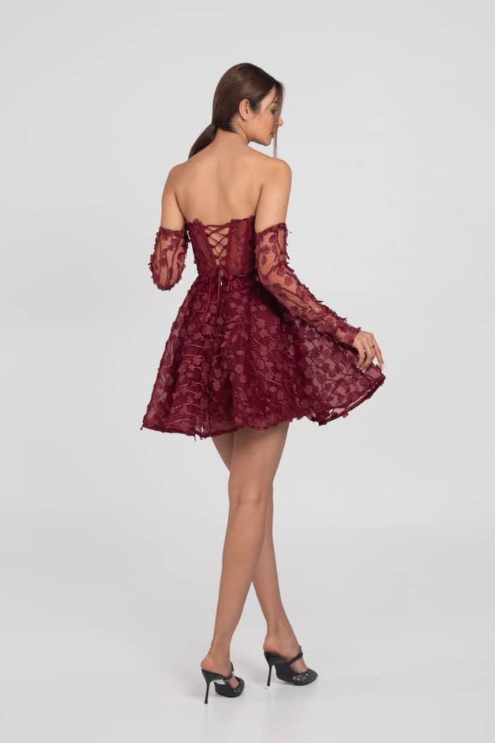 Rote Mini-Kleid